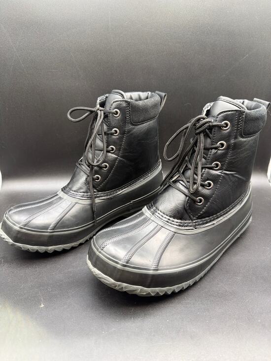 London Fog Ashford 2 Duck Boots Mens 9M Black Waterproof Insulated Winter Boots main image 4